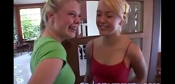  Little Summer is with her Lesbian Blonde Girlfriend